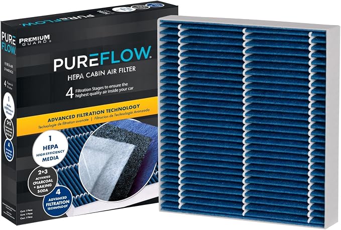 PureFlow HEPA Cabin Air Filter PC99452HX | Fits 2023-19 Nissan Altima, 2022-20 by PremiumGuard