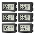 6-Pack Mini Hygrometer Indoor Humidity Meter, Mini Digital Thermometer Humidity by ANFBYOH