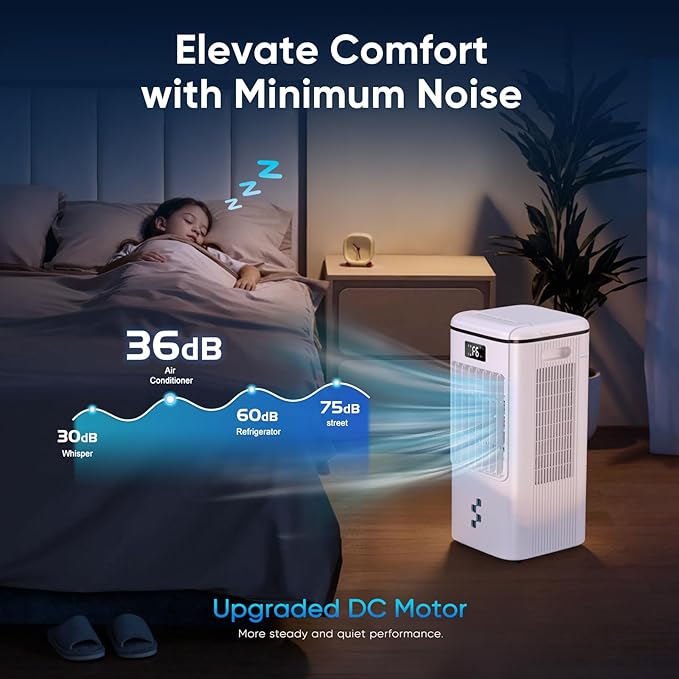4-in-1 Evaporative Air Cooler, Portable Air Conditioner & Swamp Cooler - Image 5