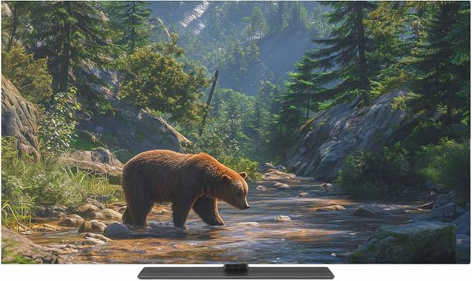 Bear Forest Mountains River Indoor TV Cover, Elastic TV Screen Protector by Unknown