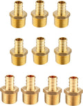 EFIELD Pex 1/2 Inch x 1/2 Inch Male NPT Adapter Brass Crimp Fittings by EFIELDPEXTUBING