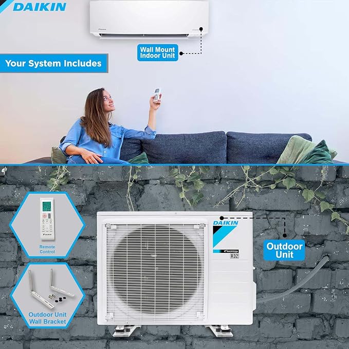 Daikin 9, 000 BTU 18 SEER2 Entra R32 Series Ductless Mini Split Heat Pump - Image 6