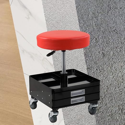 RILIDRI 2-Inch Swivel Stem Caster, 7/16-Inch Stem Diameter Rubber Wheel - Image 9