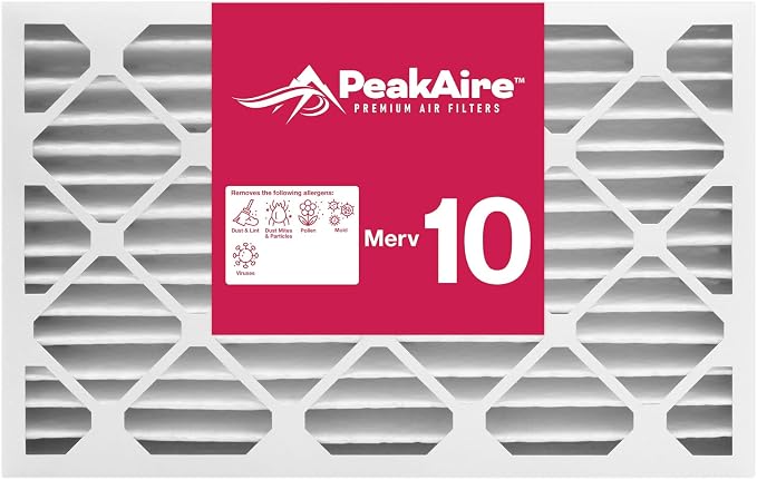 Merv 10 Standard 20" x 25" x 4" Air Filter by PeakaireFIlters