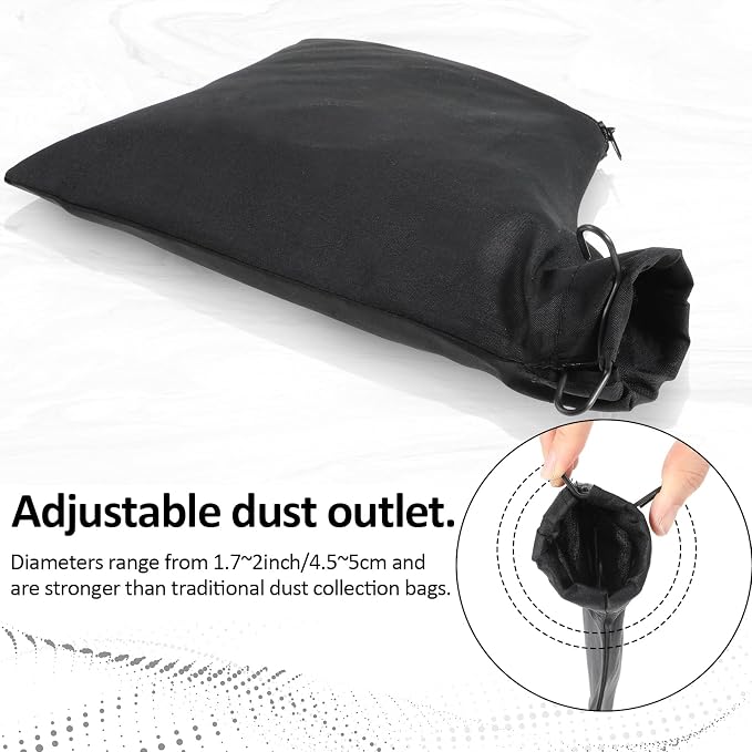 2 PCS Miter Saw Dust Collection Bags, Ymapinc Dust Collector Bags - Image 7