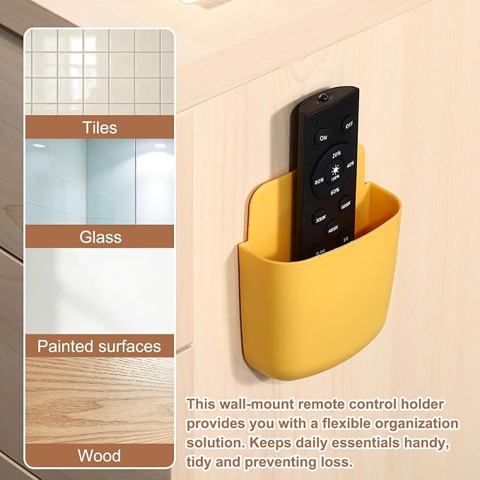 PATIKIL 2Pcs Remote Control Holder Wall Mount, Self-Adhesive TV Air Conditioner - Image 6