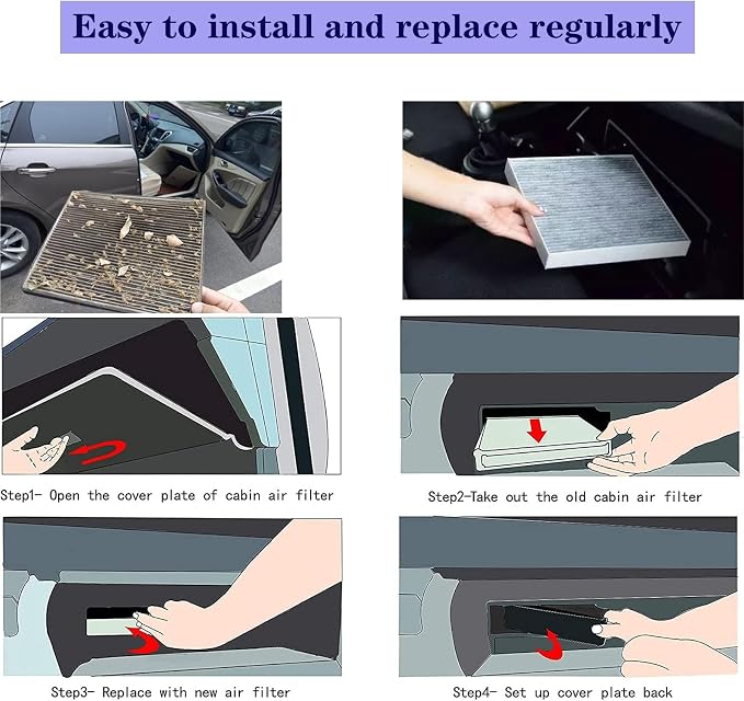 GF182 Cabin Air Filter For Honda Civic 2016-2025, CR-V 2017-2025, HR-V 2016-2025 - Image 6