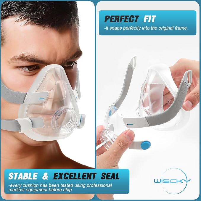 Replacement Mask Cushion for AirFit F20, 2 Packs Reliable Seal & Perfect Fit - Image 4
