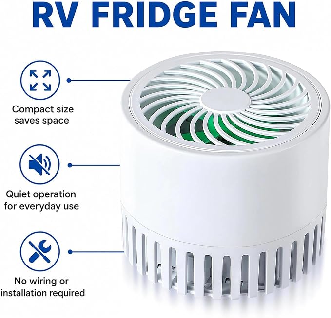 RV Refrigerator Fan, Low Noise, 3000 RPM Motor - Image 5