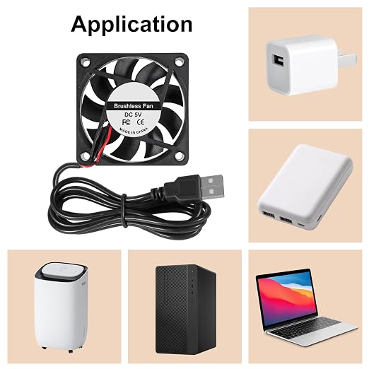 6Pcs 60mm USB Brushless Cooling DC 5V 60mm x 10mm Fan - Image 6