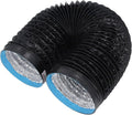 7in 6.56ft Dryer Vent Exhaust Duct Hose, Flexible Aluminum Air Ducting by Tyenaza