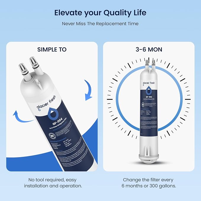 GLACIER FRESH EDR3RXD1 Refrigerator Water Filter, Compatible - Image 5