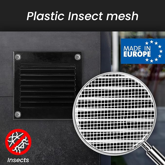 Repa Market 10" x 7.5" Inch Black Air Vent Cover - Image 4