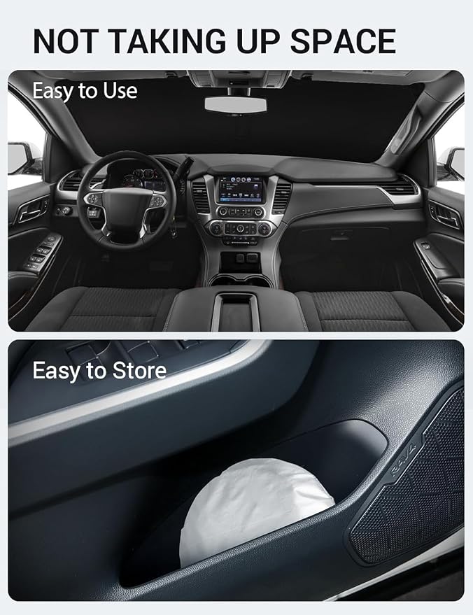Proadsy 2026 Upgrade Windshield Sun Shade Custom Fit 2015-2020 Suburban - Image 9