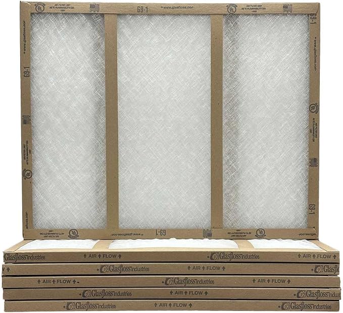 16x24x1 Fiberglass Air Filters, AC & Furnace, Glasfloss | Double-strut design by Glasfloss