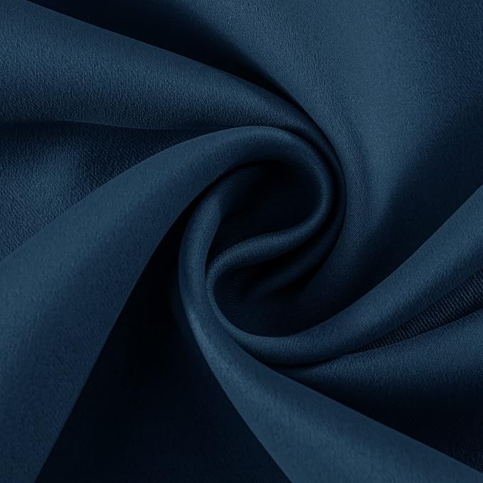 Joydeco Blackout Curtains 120 Inch Length 2 Panels Set, Thermal Insulated Long Curtains& Drapes 2 Burg, Christmas Drapes for Living Room Bedroom Window