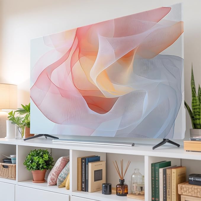 Abstract Modernism Colorful Art Indoor TV Cover, Elastic TV Screen Protector - Image 6