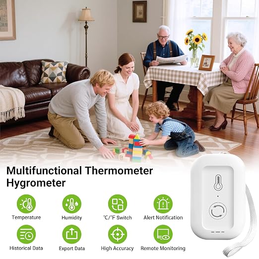 WiFi Thermometer Hygrometer, Smart Humidity Temperature Sensor - Image 2