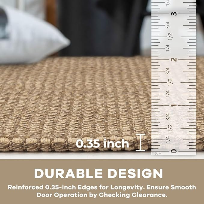 KOZYFLY Boho Runners for Hallways 2x6 ft Washable Kitchen Runner Non Slip Rubber Backed Hall Runners Cotton Entryway Runner Rugs Floor Carpet for Indoor Backdoor Bedroom Kitchen, Tan/Orange/Brown