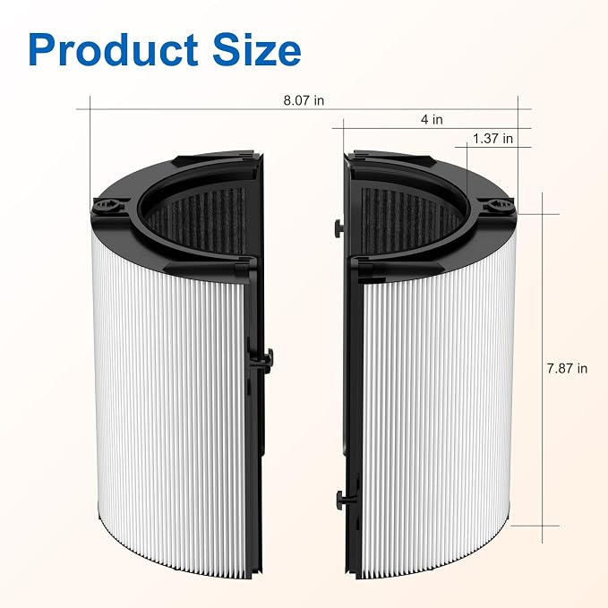 Upgraded 360° Combi 2 in 1 Glass HEPA+Carbon Filter - Image 8