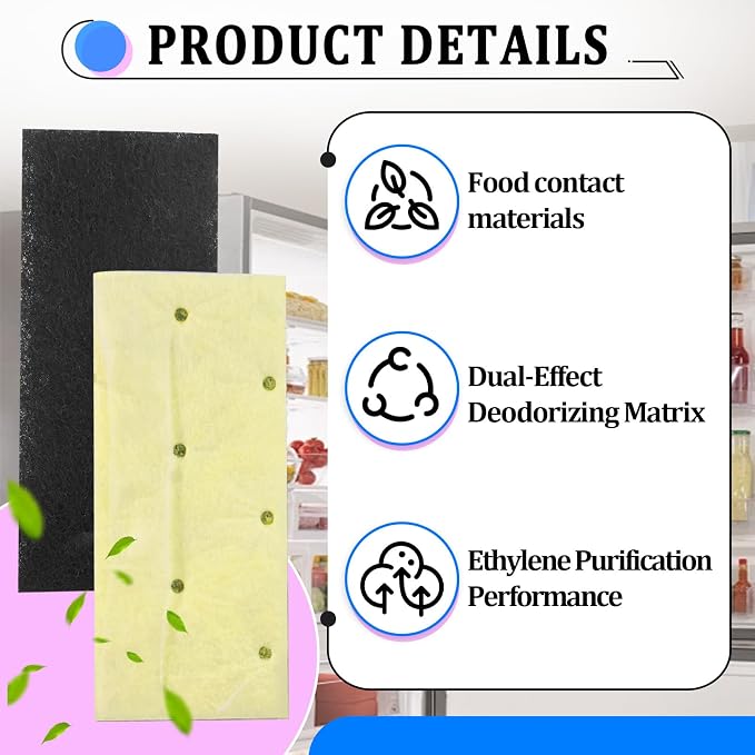 4 Pack Refrigerator Air Filter for Frigidaire PureAir PK-2 Produce Keeper Plus - Image 4