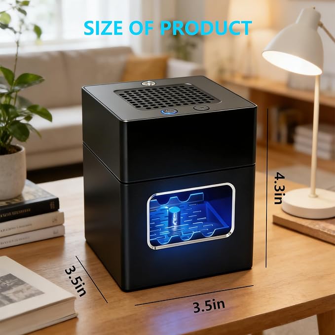 Smokeless Ashtray with Cigarette Lighter, Rechargeable Portable Smoke Removing - Image 3