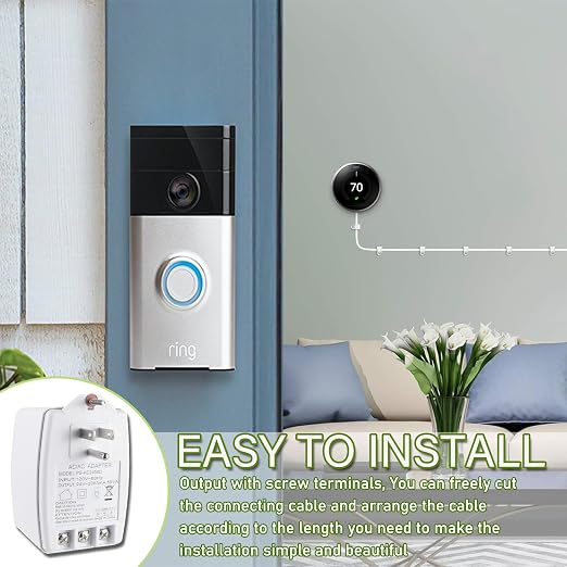 24V 2083mA Plug in Thermostat and Doorbell Transformer 24 Volt Transformer - Image 5