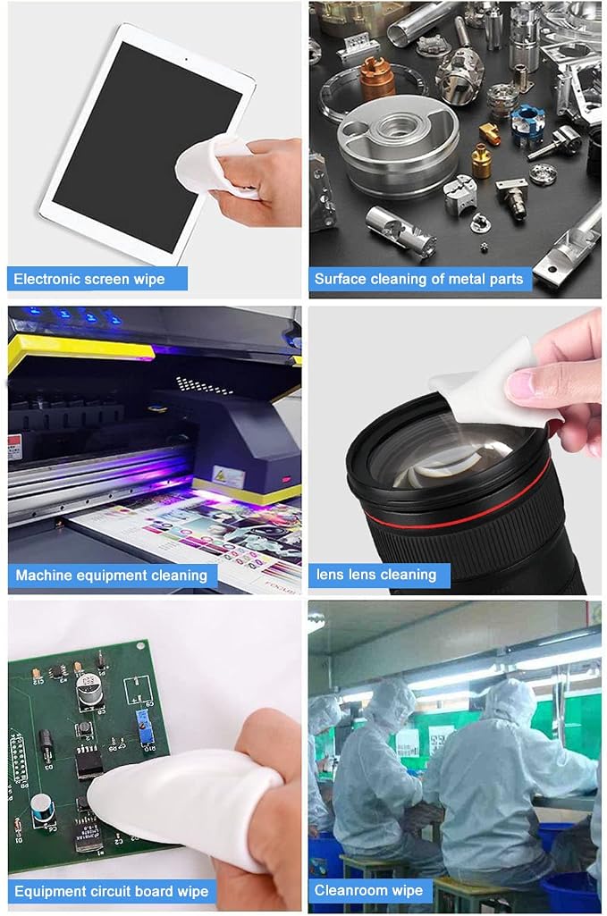 Cleanroom Wiper Cloth Polyester Fiber Wipes Ultra Fine Texture Strong - Image 2