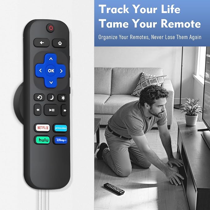 YYILIS 8.5Ft 6 Pcs Magnetic Remote Control Holder, Stretchy Remote Control - Image 7