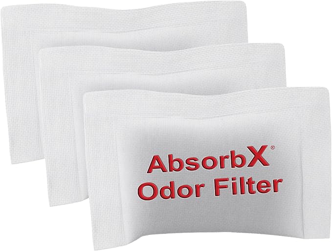 iTouchless Official AbsorbX 3-Pack Trash Can Odor Filter All Natural Activated by iTouchless