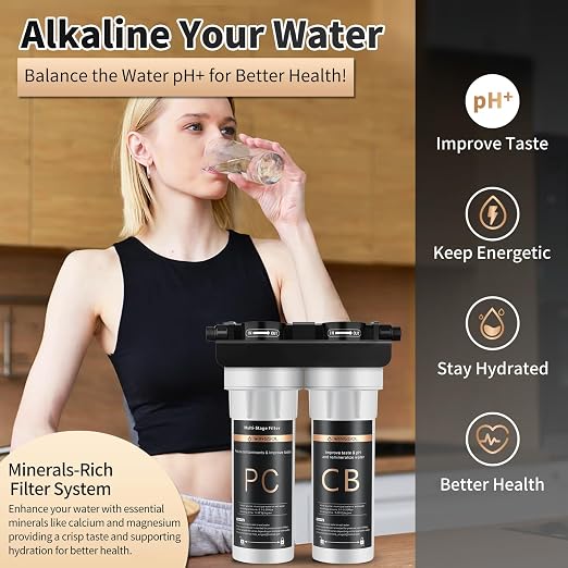 Under Sink Water Filter System, 2-Stage Deep Filtration, NSF/ANSI 42&53 Improve - Image 2