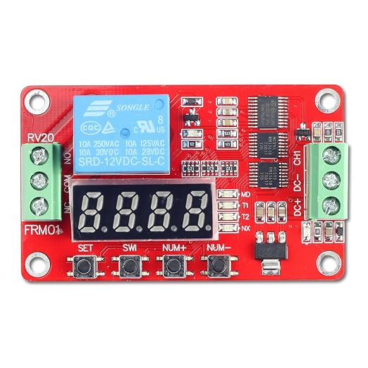 UCTRONICS DC 12V Programmable Multifunction Time Delay Relay Module, On Delay - Image 2
