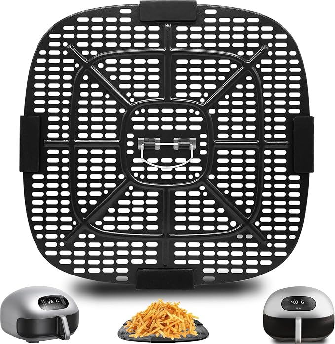 12.2 × 12.2 IN Food Grade Air Fryer Tray Accessories Rack Baking Grill Pan by GWYXC