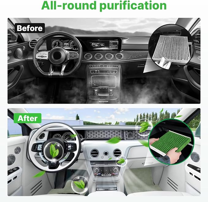 Engine+Cabin Air Filters Kit Fit - Image 4