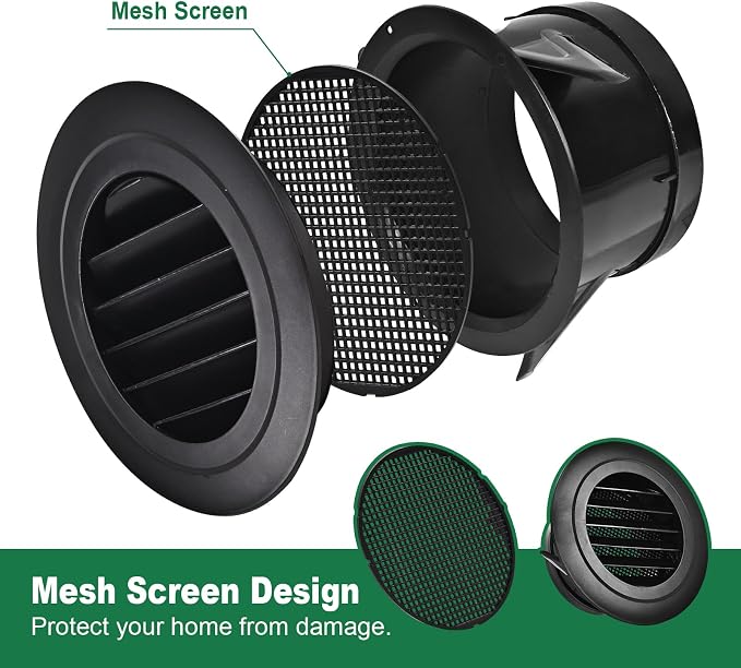 Soffit Vents 6 Inch, Round Exhaust Air Vent Cover - Image 3