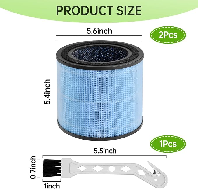 2 Pcs AP0601 Air Purifier Filters Compatible - Image 5