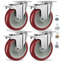 5" Heavy Duty Plate Casters by CLOATFET