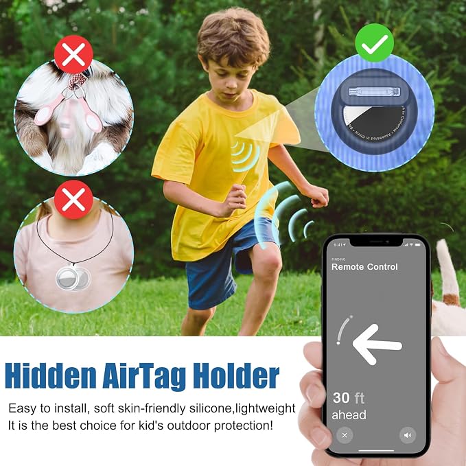 for AirTag Holder 8 Pack for Kids Hidden, Hidden Discreet Toddler Tracker - Image 2