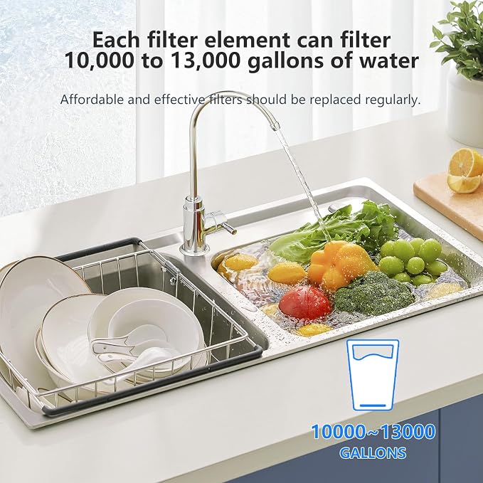 BLUERISE 5 Micron 10" x 2.5" Water Filter Replacement Whole House Sediment Home - Image 8