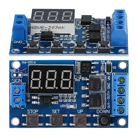 DC 5-30V Digital LED Relay Board Dual-MOS Cycle Timing Circuit Switch Timer - Image 9