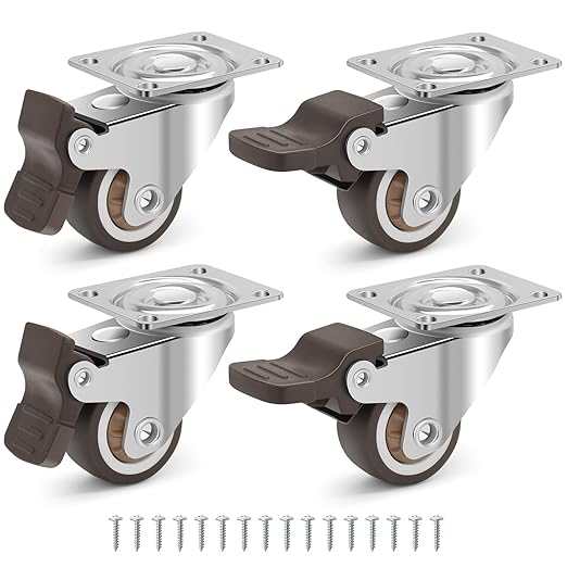 Small Caster Wheels 1 Inch by Humagineer