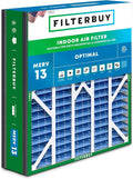 Filterbuy 20x25x5 Air Filter MERV 13 Optimal Smoke & Allergy Defense, Pleated by Filterbuy