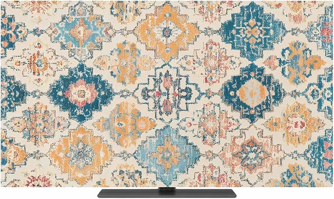 Abstract Retro Boho Ethnic Totem Indoor TV Cover, Elastic TV Screen Protector by Unknown