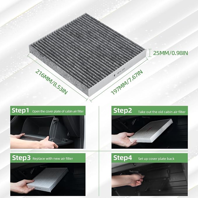 CF11671 Cabin Air Filter With Activated Carbon Compatible with RAM 1500 2500 - Image 7