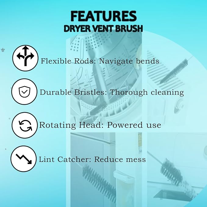 Dryer Vent Cleaner Kit – Flexible Lint Brush - Image 8