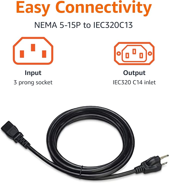 Amazon Basics Replacement Power Cord - Image 3