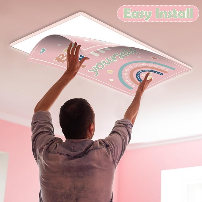 4Pcs Fluorescent Light Covers for Classroom Ceiling Lights, 4 x 2 Feet - Image 4