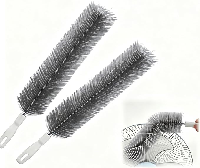 2026 Flexible Microfiber Fan Duster, Bendable Crevice Brush by Unknown