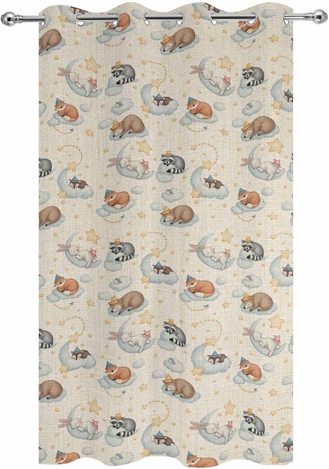 Cartoon Animals Outdoor Curtains - Image 9