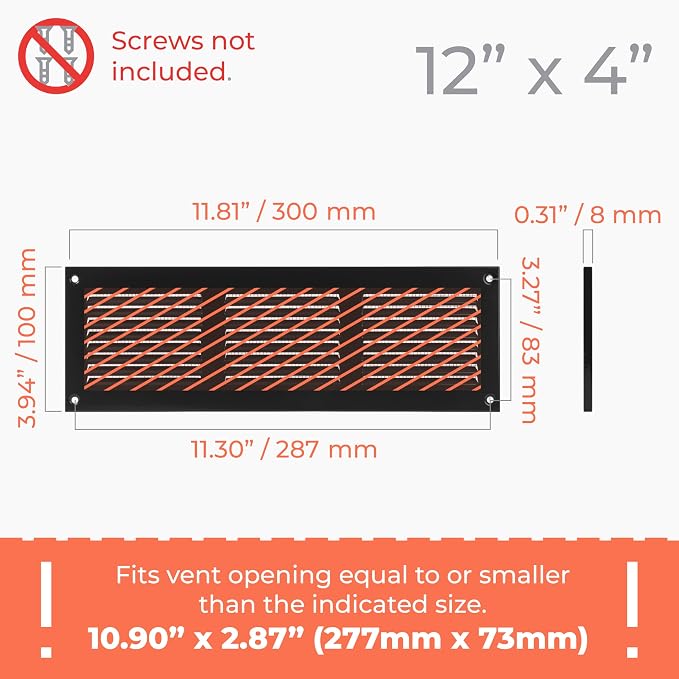 HVAC OV 12" x 4" Inch - Image 2